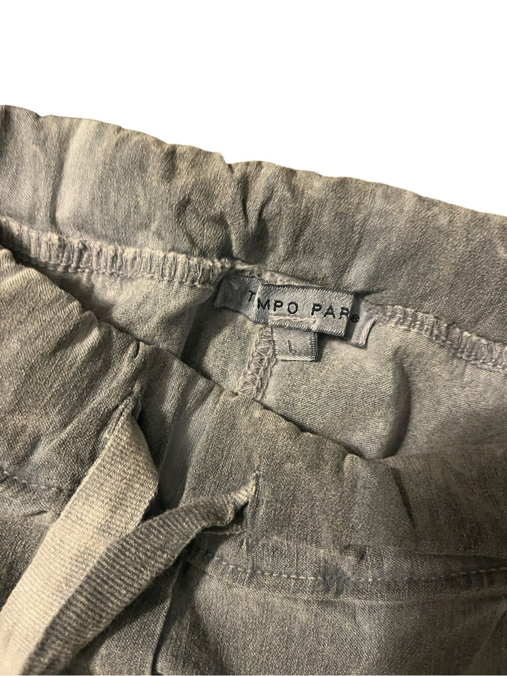 Tempo Paris Stretch Jogger Pants Size Large - Picture 3 of 5